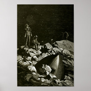 Pôster Da Terra à Lua por Jules Vern art 2
