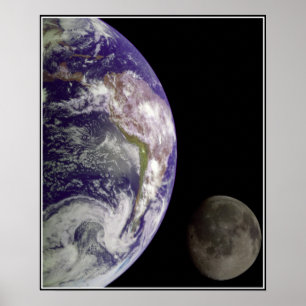 Poster da terra e da lua