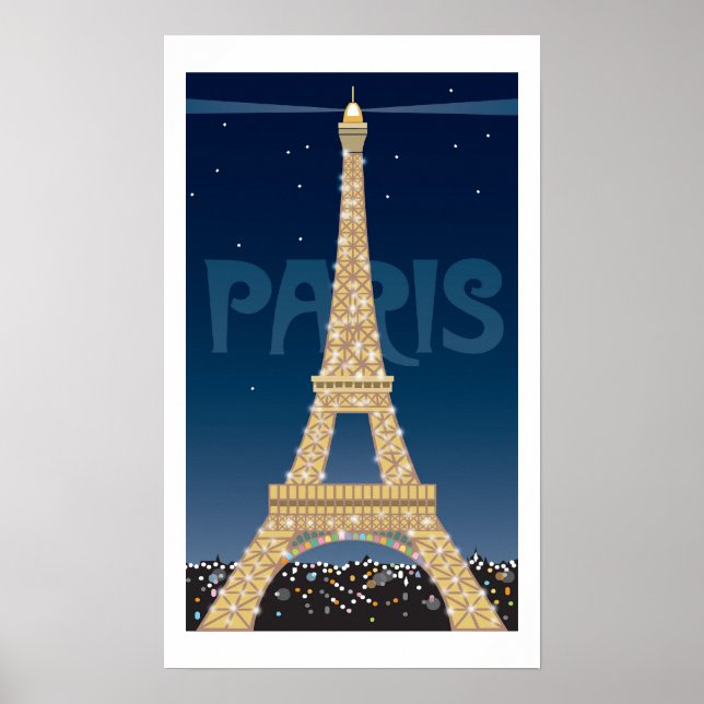 Poster da Torre Eiffel (Frente)