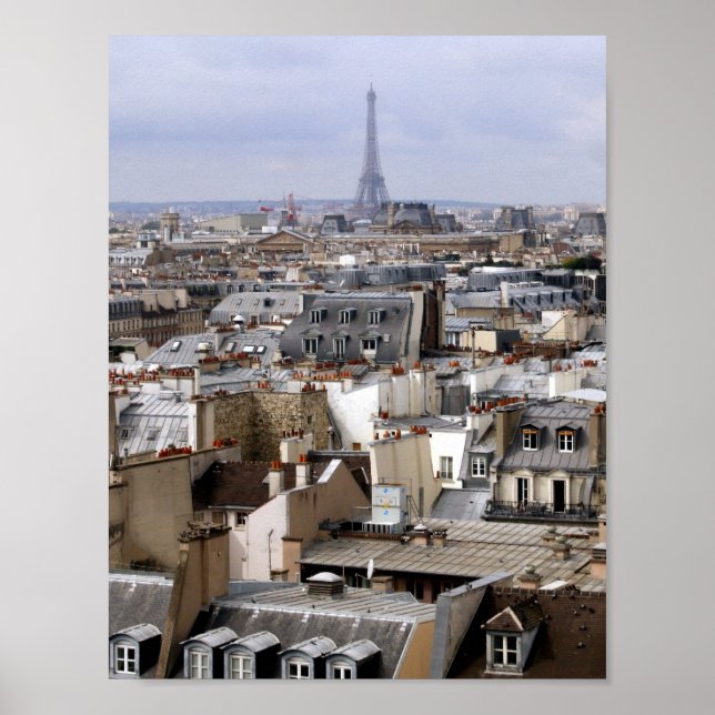 Poster da Torre Eiffel de Paris (Frente)