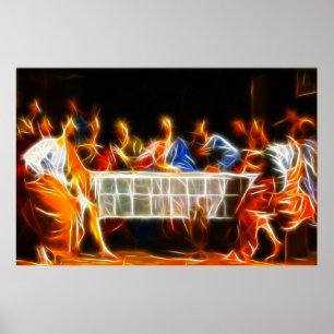 Poster da última ceia do Jesus Cristo