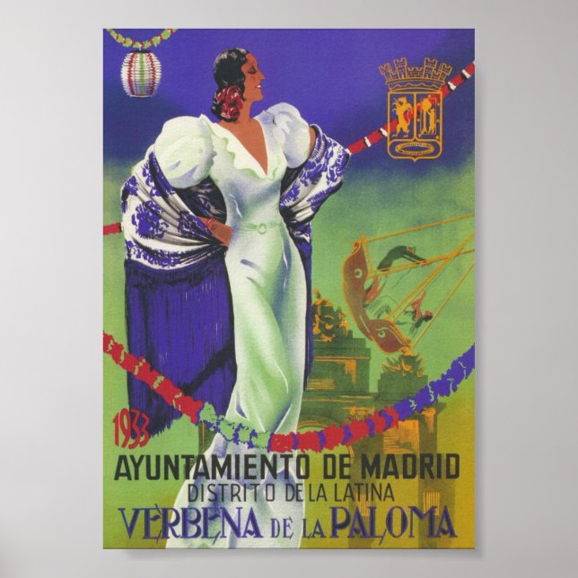 Poster da Viagens vintage espanha (Frente)