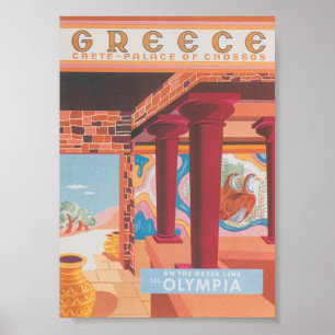 Poster da Viagens vintage Grécia
