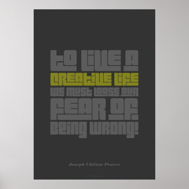 Poster da vida criativa (Frente)