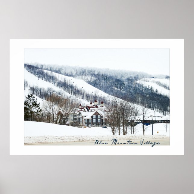 Poster da Vila Blue Mountain, Ontário (Frente)
