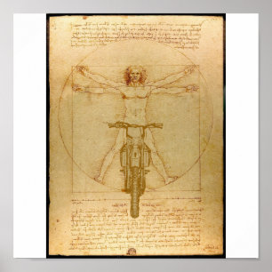 Pôster Da Vinci Dirt Bike Motocross Supercross Freestyle