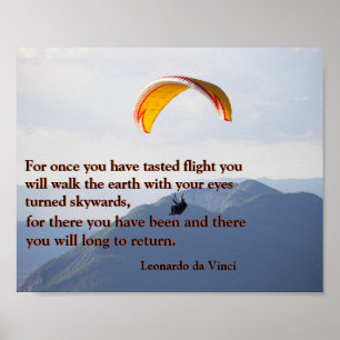 Poster da Vinci Paragliding