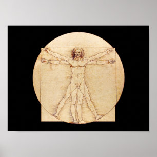 Poster Da Vinci Vitruvian Man