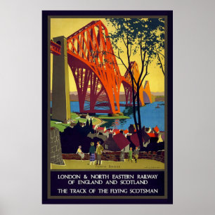 Poster da Vintage Firth da Forth Bridge Scotland
