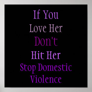 Poster da violência doméstica