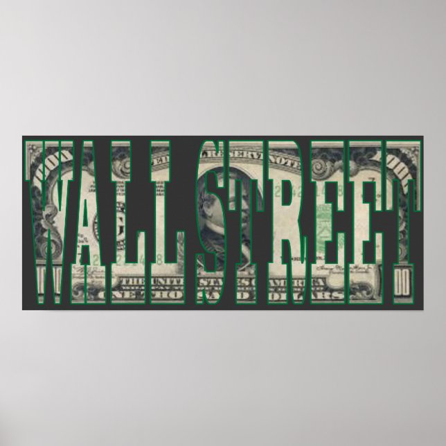 Poster da Wall Street (Frente)