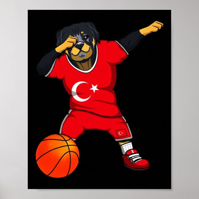 Poster Dabando Rottweiler Peru Jersey Turco Sketll Fa (Frente)