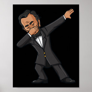 Poster Dabbing Abraham Lincoln 4 de julho Abe Dab Boys G