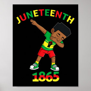 Poster Dabbing Black King 1865 Brown Skin Boys
