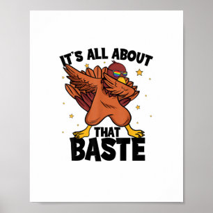 Poster Dabbing Thankdando à Turquia sobre esse castor