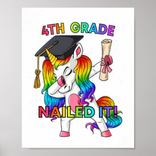Poster Dabbing Unicorn 4º Graduação de Ti Nails