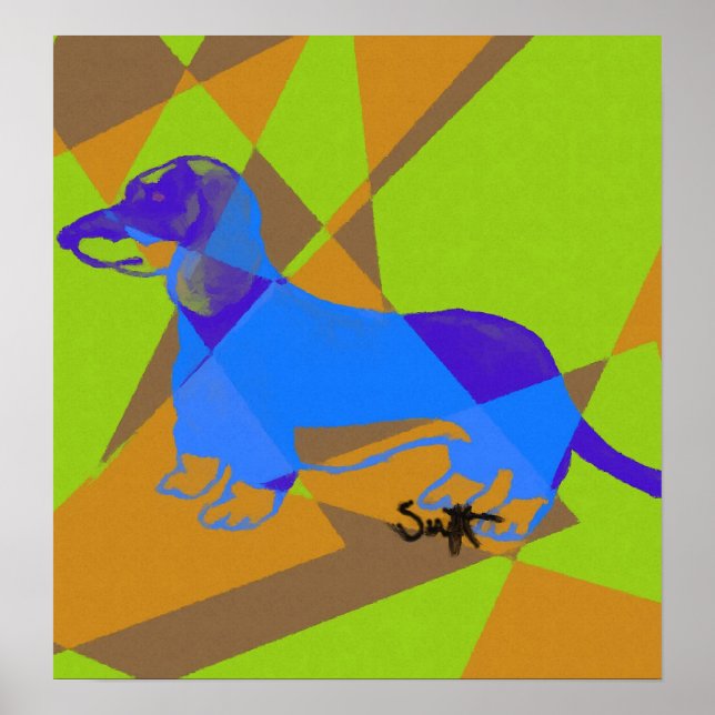 Pôster Dachshund (Frente)