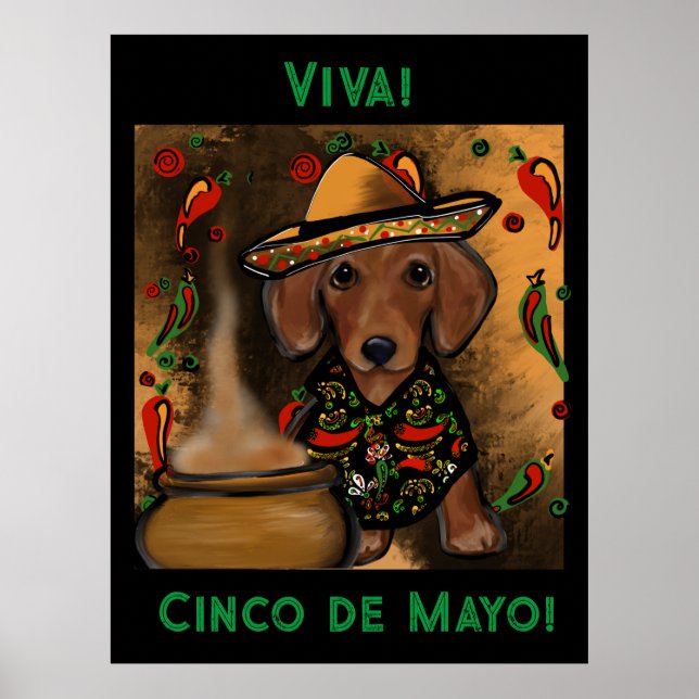 Poster Dachshund (Frente)