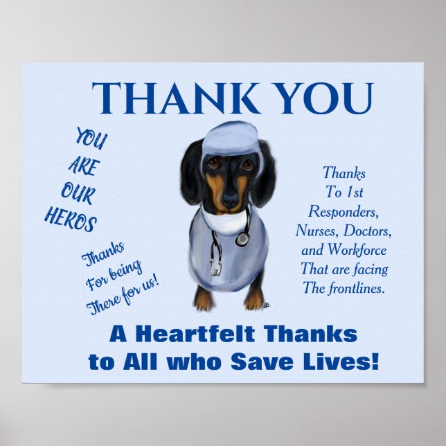 Poster Dachshund (Frente)