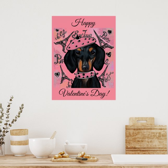 POSTER DACHSHUND (Cozinha)