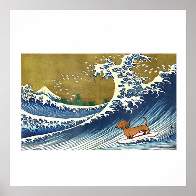 Poster Dachshund - Cachorro-Vendedor (Frente)