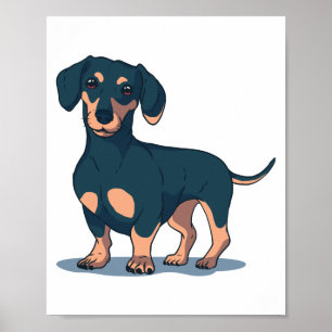 POSTER DACHSHUND DOG
