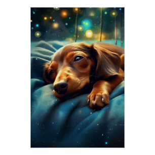 Pôster Dachshund Dreams