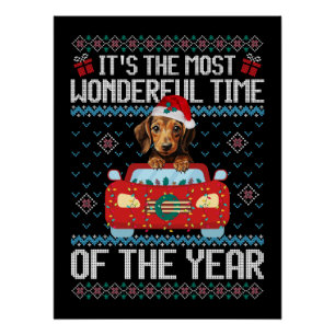 Pôster Dachshund É a época mais maravilhosa do tempo