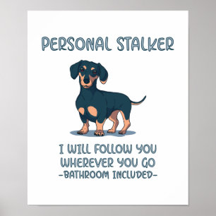 Poster Dachshund - Marcador Pessoal