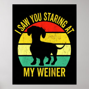 Poster Dachshund Pai Men