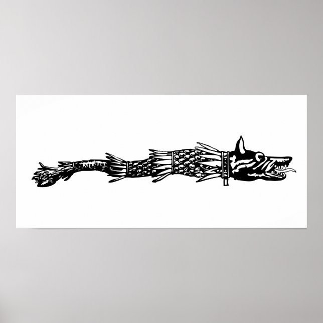 Pôster dacia wolf cobra flag (Frente)