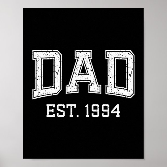 Poster Dad Est 1994 Dad D Fathers Day Ized  (Frente)