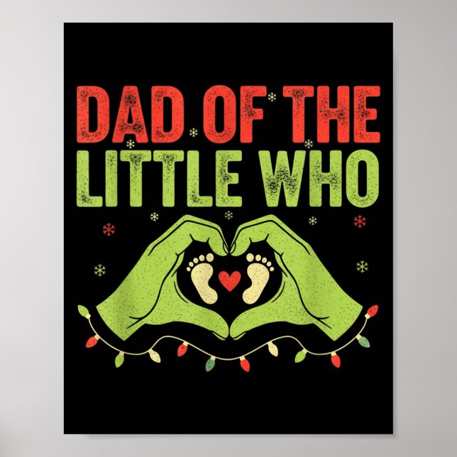 Poster Dad Of The Little Who Qoute Christmas Pregnancy An (Frente)