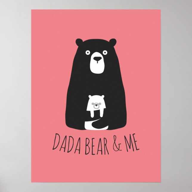 Poster DADA BEAR & ME | Filhos Pais Filha Filho Dada Bear (Frente)