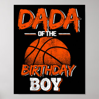 Poster Dada Do Aniversário Garoto Bysketbyll Pai Fa