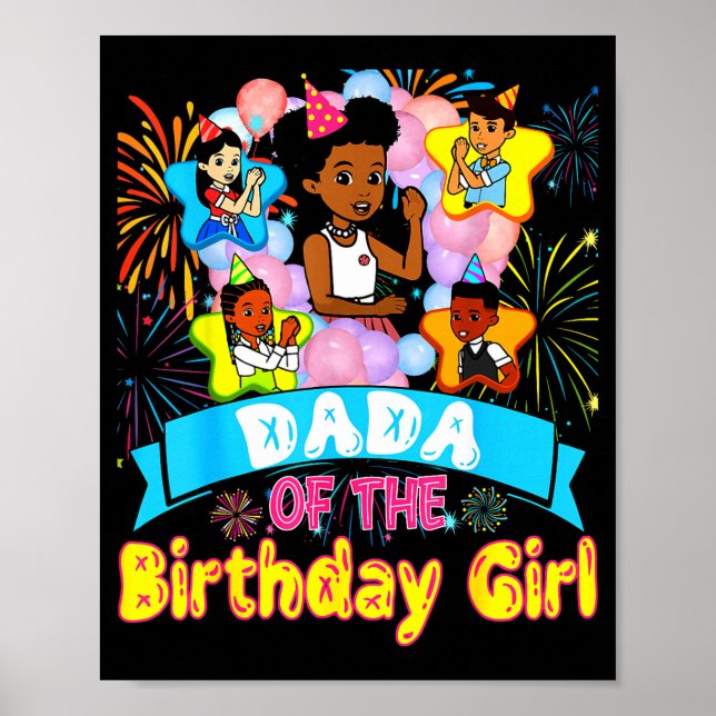 Poster Dada Of Birthday Girl Gracie Birthday Dolls Girl P (Frente)
