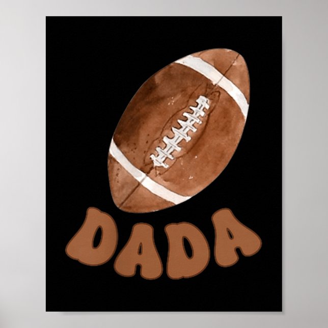 Poster Dada Of The 1 Year Old Football First Birthday Boy (Frente)
