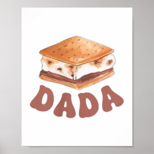 Poster Dada Smore Primeiro Aniversário Camping Para Ser U
