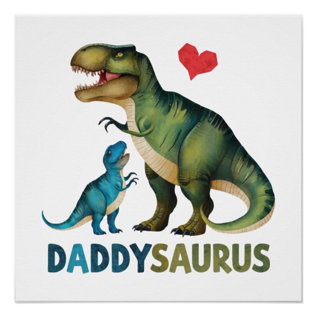 Pôster Daddysaurus (Frente)