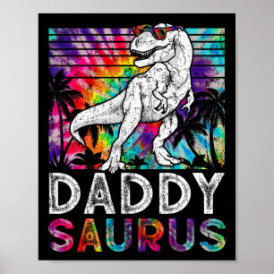 Poster Daddysaurus Dinossauro Papai Saurus Família Combin