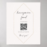 Poster Dádiva do Fundo Honeymoon Scanner Sinais de Caixa<br><div class="desc">Nossa placa de lua de mel apresenta design de cristal ouro e roteiro de letreiros manuais para uma maneira elegante de fazer seus convidados doarem dinheiro para seu fundo de lua de mel. Este item faz parte da nossa coleção de convites Crystal C100, visite nossa loja para ver os itens...</div>