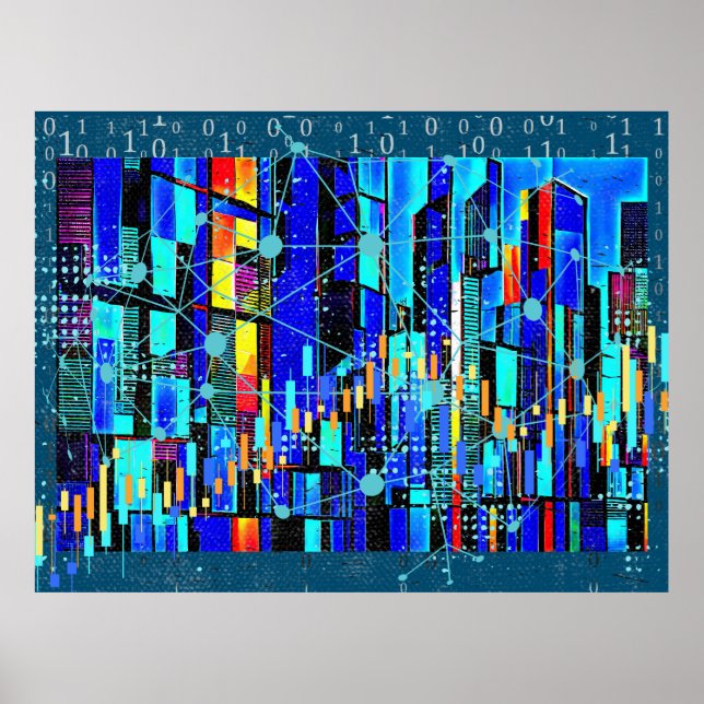 Poster Dados Cubist (Frente)