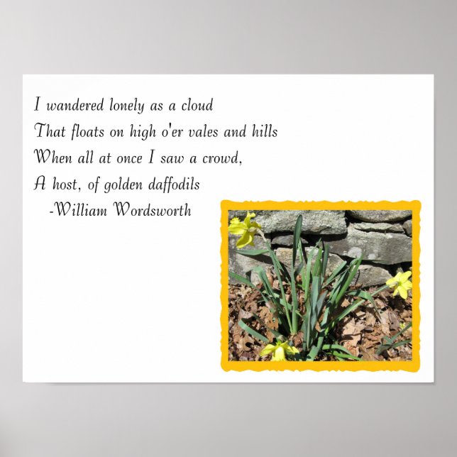 Poster Daffodil Poem (Frente)