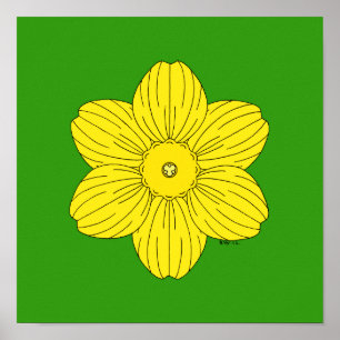 Poster Daffodilo Heráldico