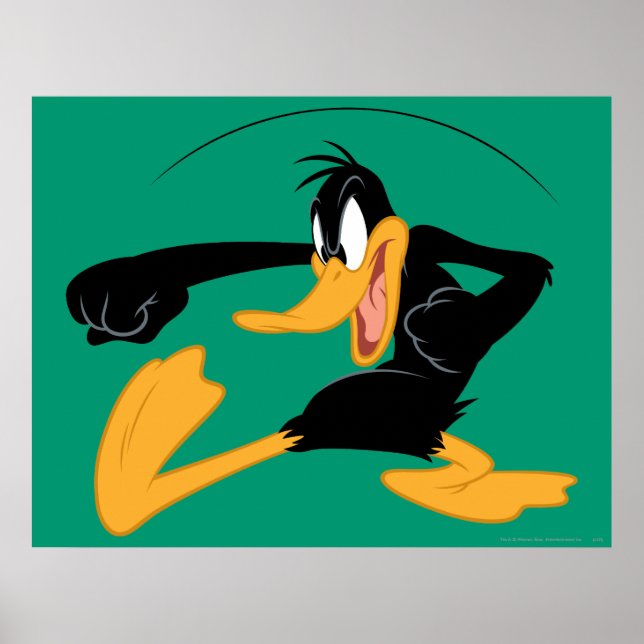 Pôster DAFFY DUCK™ Balançando uma almoça (Frente)