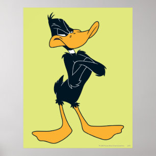 Pôster DAFFY DUCK™ com braços cruzados