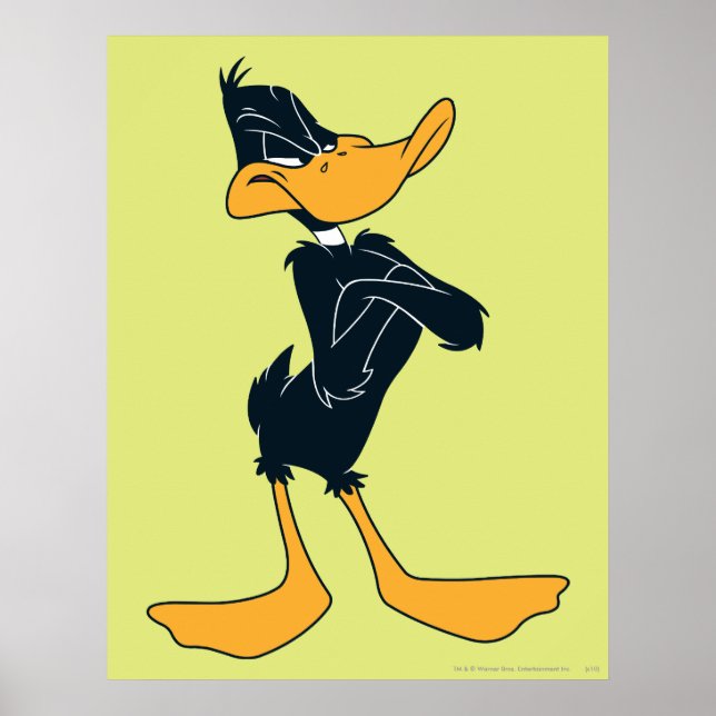 Pôster DAFFY DUCK™ com braços cruzados (Frente)