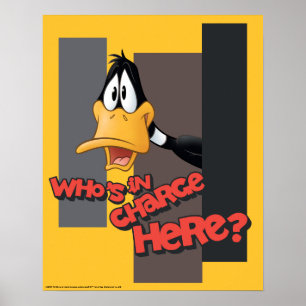 Poster DAFFY DUCK™ "Quem está no comando aqui"