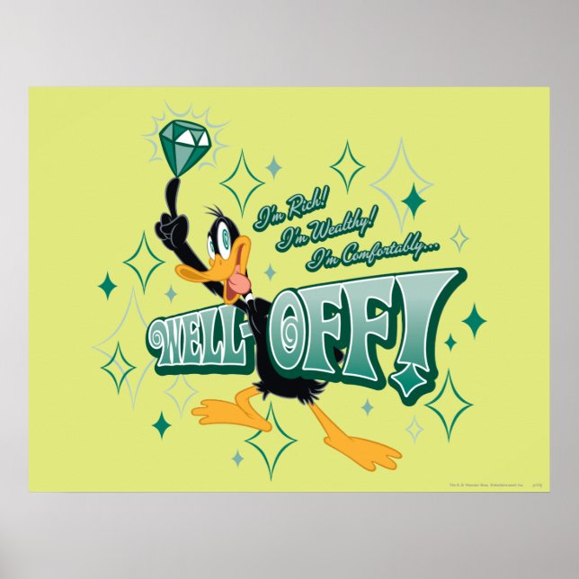 Poster DAFFY DUCK™ rico e rico (Frente)