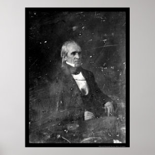 Poster Daguerreotype 1849 do presidente James Polk
